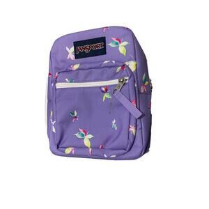 JanSport Big Break Insulated Lunch Tote Butterfly Kisses Purple One Size